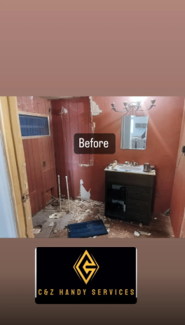 Bathroom before repair