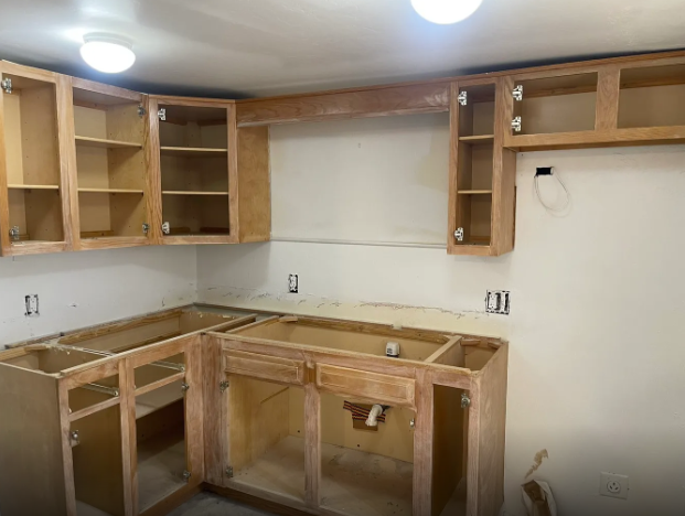 Kitchen before repair